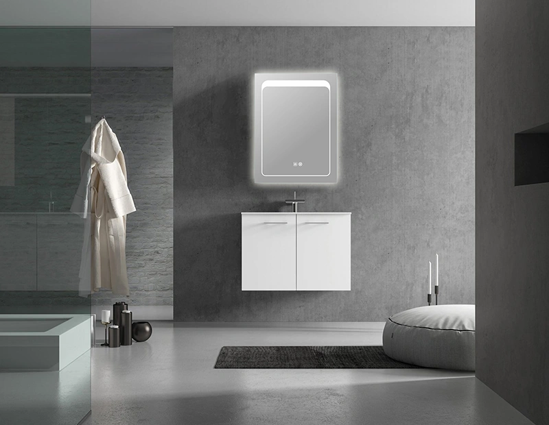 Mosmile Cheap Wall Rectangle LED Backlit Light Anti-fog Bathroom Mirror